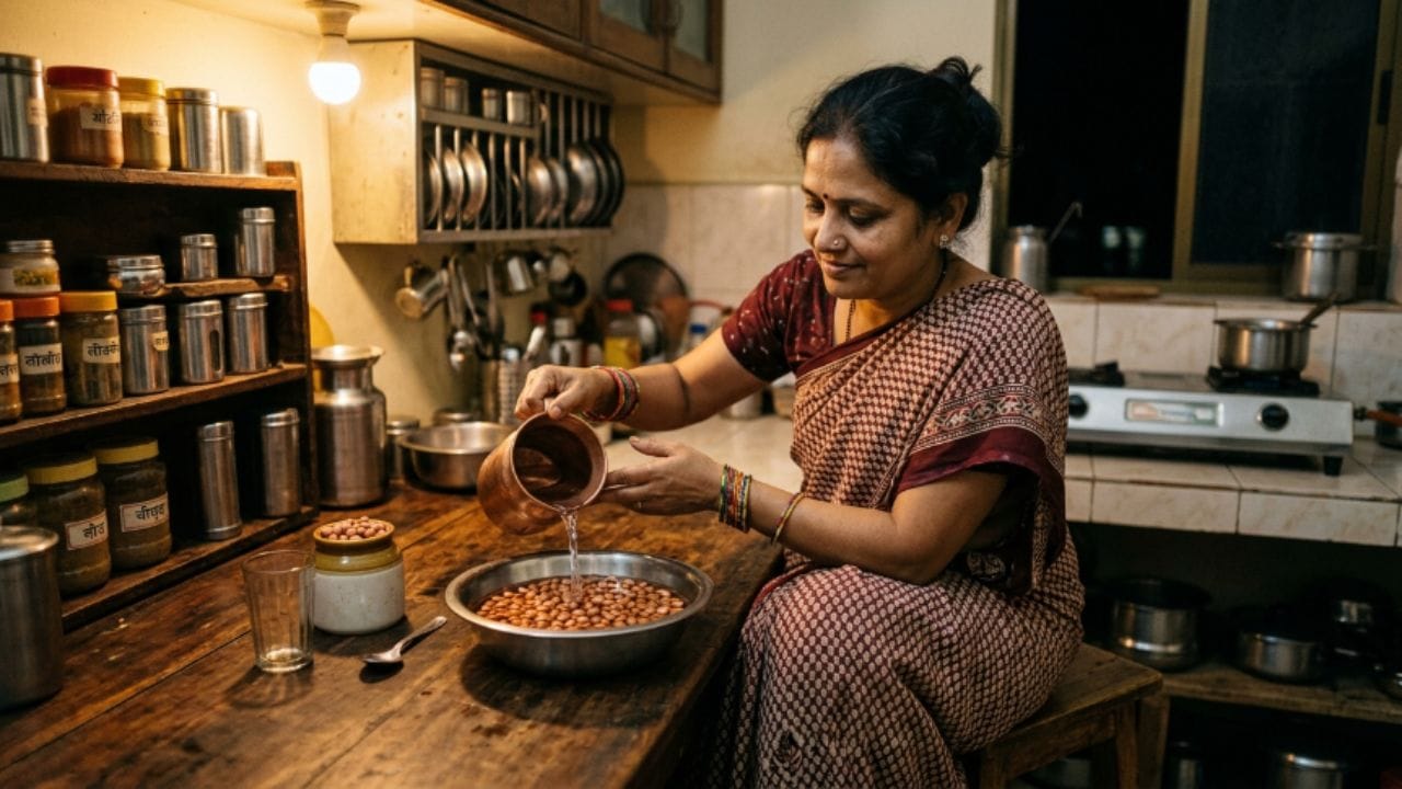 ત્વચા અને વાળમાં આવશે કુદરતી ચમક: તેજ ધૂપ અને પ્રદૂષણને કારણે ઉનાળામાં ત્વચા બેજાન થઈ જાય છે. પલાળેલી મગફળીમાં રહેલા વિટામિન-ઈ અને એન્ટીઓક્સીડેન્ટ્સ ત્વચાના સેલ્સને ડેમેજ થતા બચાવે છે. તે ચહેરા પર સમય પહેલાં આવતી કરચલીઓને રોકે છે અને વાળને મૂળમાંથી મજબૂત અને ચમકદાર બનાવે છે.