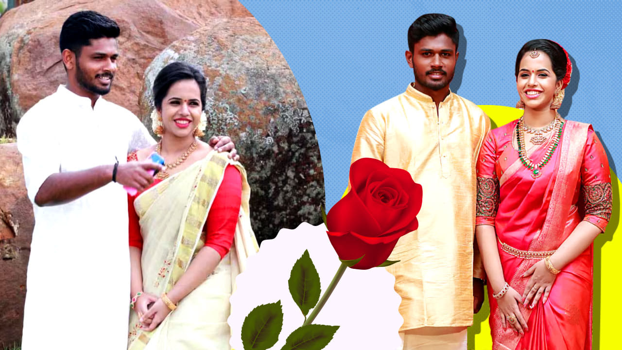 પ્રેમ વચ્ચે ધર્મ ક્યારેય દીવાલ બન્યો નહીં :  સંજુ સેમસન ખ્રિસ્તી પરિવારમાંથી આવે છે, જ્યારે ચારુલતા હિંદુ પરિવારમાંથી છે. અલગ ધર્મ હોવા છતાં બંનેએ પોતાના સંબંધને સૌથી વધુ મહત્વ આપ્યું. સમાજની અનેક માન્યતાઓ વચ્ચે પણ બંનેએ એકબીજાનો સાથ છોડ્યો નહીં. આખરે 22 ડિસેમ્બર 2018ના રોજ બંનેએ લગ્ન કરીને પોતાના પ્રેમને નવું નામ આપ્યું.