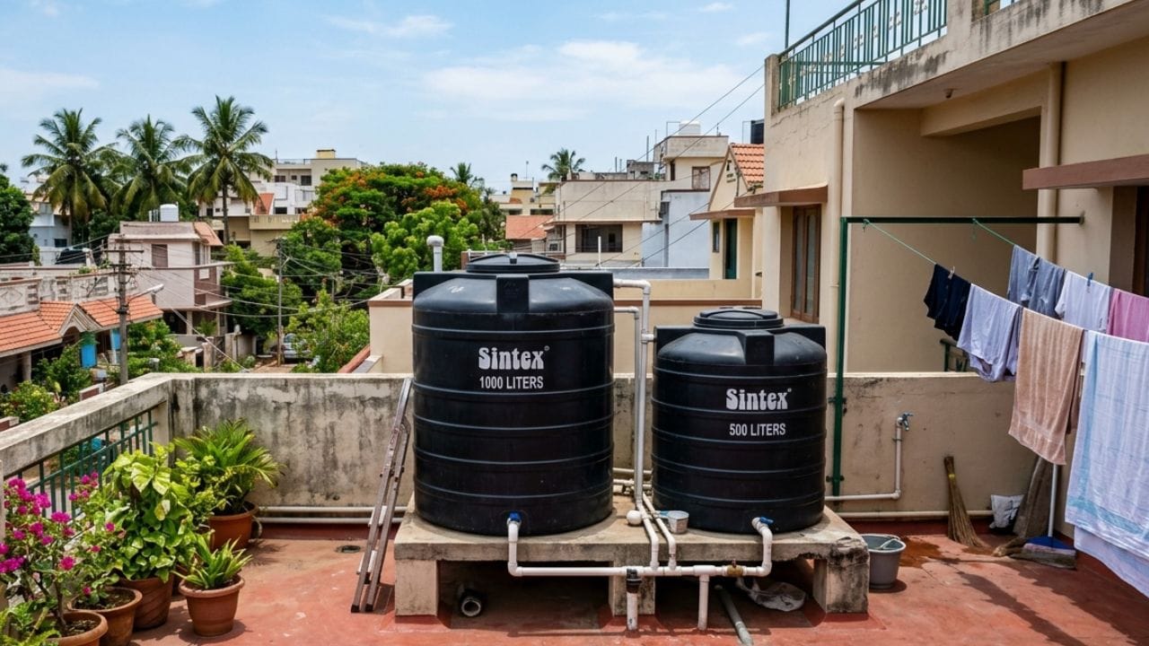 5. એન્ટી-હીટિંગ કવર : એન્ટી-હીટિંગ ટાંકી કવર હવે બજારમાં ઉપલબ્ધ છે; જ્યારે ટાંકીને ઢાંકવા માટે ઉપયોગમાં લેવાય છે, ત્યારે તે ખાતરી કરે છે કે અંદરનું પાણી બાહ્ય ગરમીથી અપ્રભાવિત રહે છે. વધુમાં, ઘણા લોકો સૂર્યપ્રકાશના સીધા સંપર્કને રોકવા માટે ટાંકી પર એક નાની છત અથવા છત્ર બનાવે છે, જેનાથી પાણી સામાન્ય, ઠંડુ તાપમાન રહે છે. વૈકલ્પિક રીતે, કેટલાક લોકો ટાંકીને સિમેન્ટના સ્તરમાં ઢાંકી દે છે.(ફોટો ક્રેડિટ-Google)
