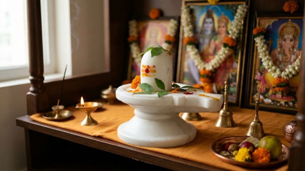ઘરમાં સફેદ શિવલિંગ રાખવાના ફાયદા: પરિવારના સભ્યો વચ્ચે પરસ્પર પ્રેમ અને સુમેળ વધે છે. ઘરના વાતાવરણમાં સુખ-શાંતિનો માહોલ ઉભો થાય છે. માનસિક તણાવથી મુક્તિ મળે છે.