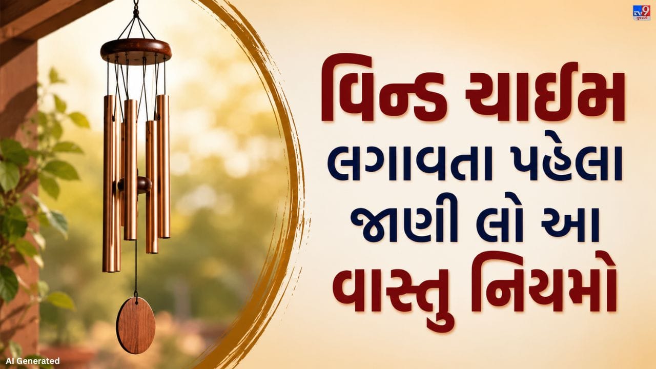 ઘરમાં સુખ-શાંતિ અને સકારાત્મકતા માટે લોકો ઘણી વસ્તુઓ કરે છે, પરંતુ ખોટી વસ્તુ પસંદ કરવાથી તેનો લાભ મળતો નથી. વાસ્તુ અને જ્યોતિષ મુજબ યોગ્ય વિન્ડ ચાઇમ ઘરમાં સકારાત્મક ઉર્જા અને શુભતા લાવવામાં મદદ કરે છે.