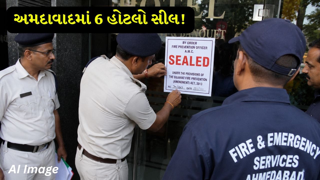 Ahmedabad Breaking News: દિલ્હી અગ્નિકાંડ બાદ ફાયર વિભાગની લાલ આંખ, SG હાઈવે પરની 6 હોટલ કરી સીલ Ahmedabad Breaking News: દિલ્હી અગ્નિકાંડ બાદ ફાયર વિભાગની લાલ આંખ, SG હાઈવે પરની 6 હોટલ કરી સીલ