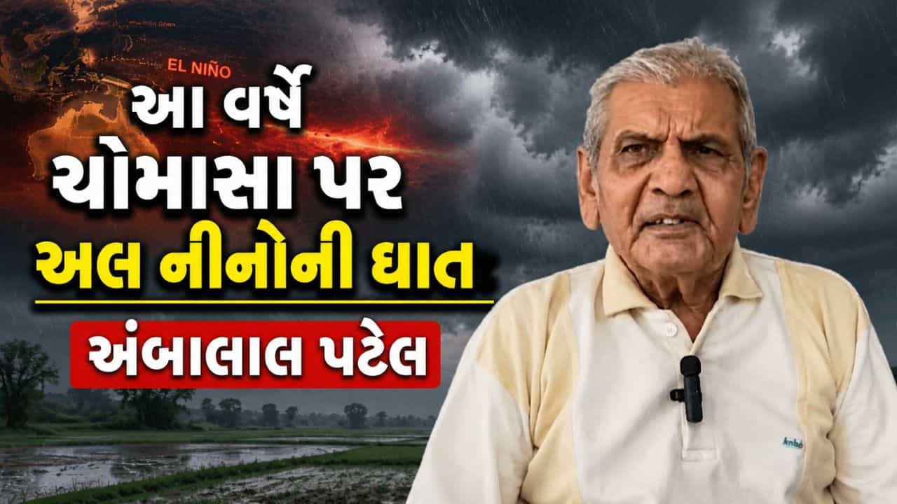 El Nino Alert : ગુજરાતમાં ચોમાસું ક્યારે જામશે? અંબાલાલ પટેલની નવી આગાહી, અલ નીનોની અસરને લઈને પણ ચેતવણી