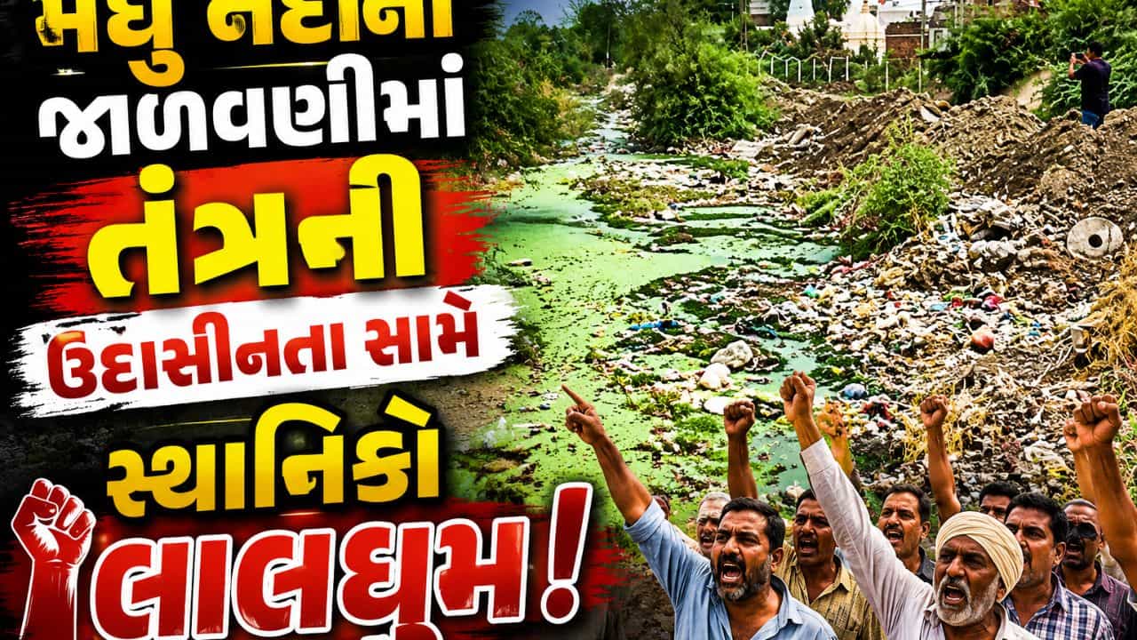 બોટાદમાં મધુ નદીમાં કચરો ઠલવાતા સ્થાનિકોમાં ભારે રોષ, ચોમાસામાં પાણી ભરાવાની ભીતિ- Video