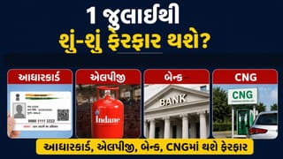 Breaking News : આધારથી લઈને LPG સુધી, આ 5 મોટા ફેરફારો 1 જુલાઈથી થઈ રહ્યા છે