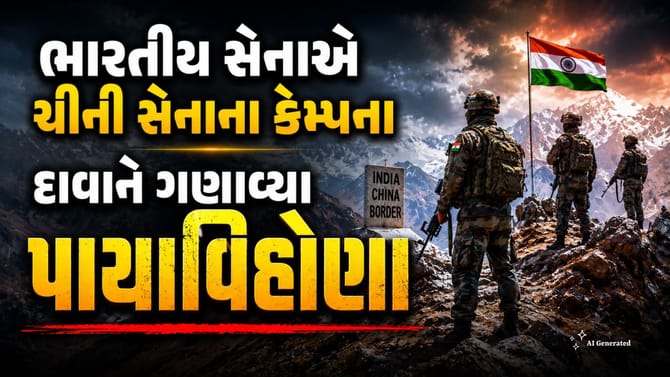 ચીની ઘૂસણખોરીના અહેવાલો ખોટા, ભારતીય સેનાએ આપ્યું સત્તાવાર સ્પષ્ટીકરણ