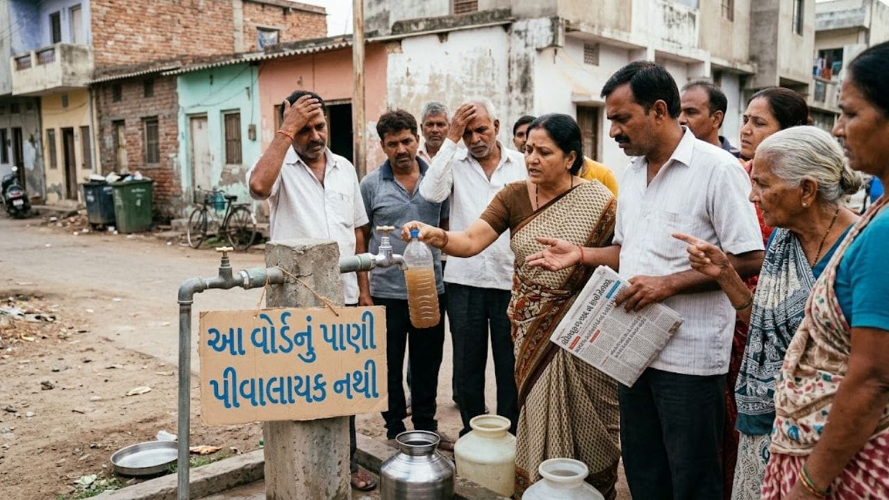 Breaking News : રાજકોટના મેયરના વોર્ડમાં આવતું RMCનું પાણી પીવાલાયક નથી! જુઓ Video Breaking News : રાજકોટના મેયરના વોર્ડમાં આવતું RMCનું પાણી પીવાલાયક નથી! જુઓ Video