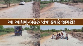 રોડ પર ડામર ગાયબ ને મસમોટા ખાડા! તંત્રના પેટનું પાણી કયારે હલશે?