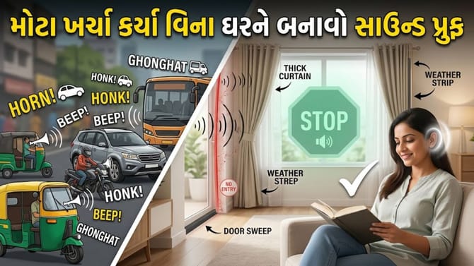 શું ઘરમાં બહારના ઘોંઘાટથી પરેશાન છો?કરી લો આ 6 કામ, જરાય નહીં આવે અવાજ