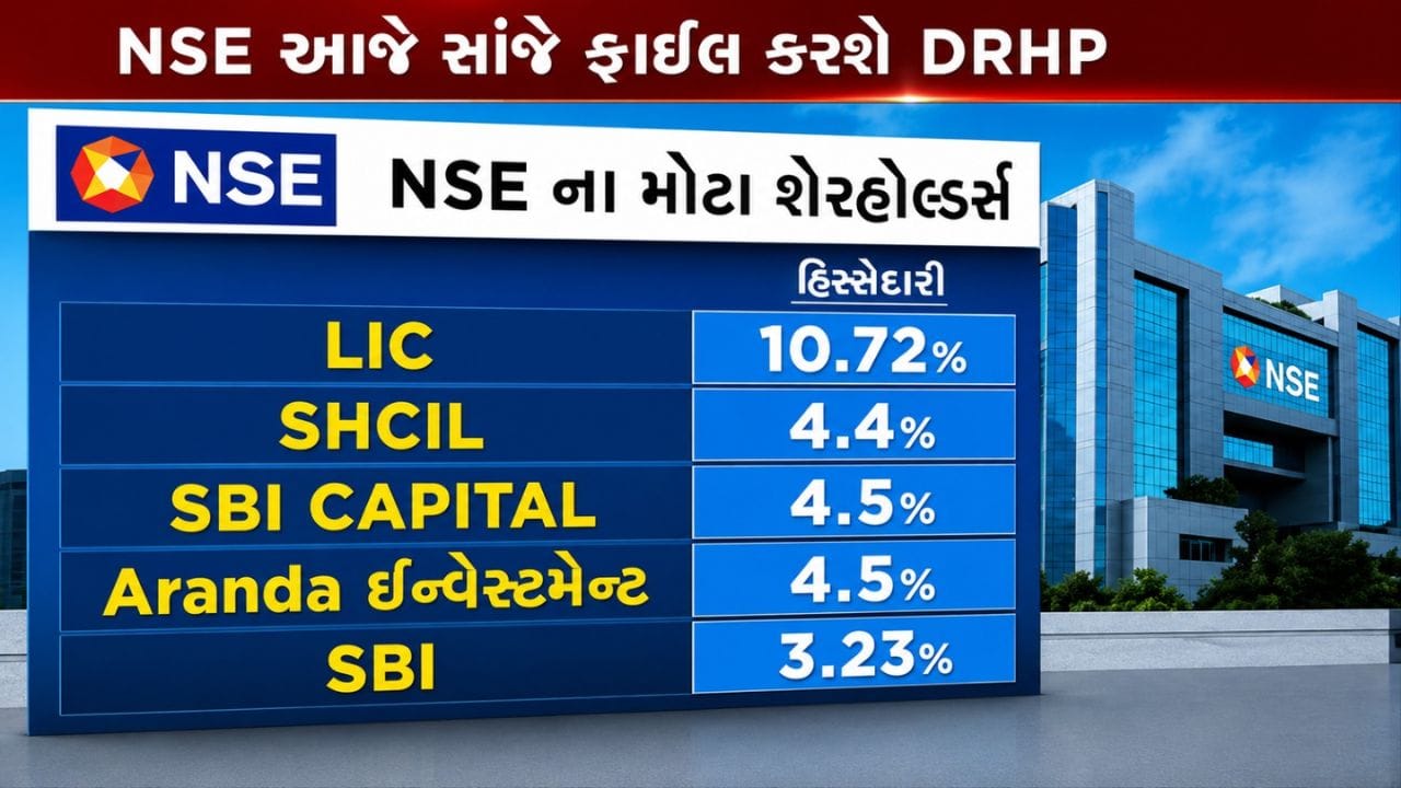 આ એક્સચેન્જની પાછળ દેશની સૌથી મોટી અને સરકારી સંસ્થાઓનો હાથ છે, જેઓ આ કંપનીમાં મોટા શેરહોલ્ડર્સ તરીકે જોડાયેલા છે. NSE ના વર્તમાન શેરહોલ્ડિંગ પેટર્ન પર નજર કરીએ તો, દેશની સૌથી મોટી સરકારી વીમા કંપની LIC (લાઇફ ઇન્સ્યોરન્સ કોર્પોરેશન) 10.72% ની સૌથી મોટી હિસ્સેદારી ધરાવે છે. આ સિવાય SBI કેપિટલ (SBI CAPITAL) પાસે 4.5%, અરાન્ડા ઇન્વેસ્ટમેન્ટ (Aranda) પાસે 4.5%, SHCIL પાસે 4.4% અને દેશની સૌથી મોટી બેંક સ્ટેટ બેંક ઓફ ઇન્ડિયા (SBI) પાસે 3.23% ની હિસ્સેદારી છે.