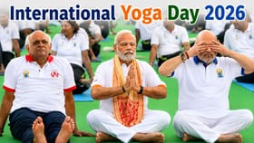કોલકાતામાં PM મોદી અને ગુજરાત CM અને અમિત શાહએ કર્યા યોગ