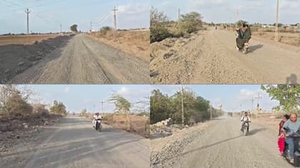 ખંભાળિયા-આહીર સિંહણ રોડ મુદ્દે ગ્રામજનોનો વિરોધ તેજ