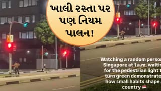 લોકો અડધી રાત્રે રસ્તા પર ટ્રાફિક નિયમોનું પાલન કરી રહ્યા છે! આ Videoથી યુઝર્સ થયા આશ્ચર્યચકિત