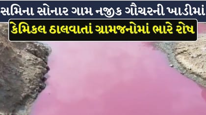 ગૌચરની ખાડીમાં કેમિકલ ઠાલવી ગ્રામજનો અને ખેડૂતો સાથે છેડો !