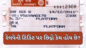 રેલવે ટિકિટના ધાર પર છિદ્રો કેમ હોય છે? જાણો શું છે કારણ