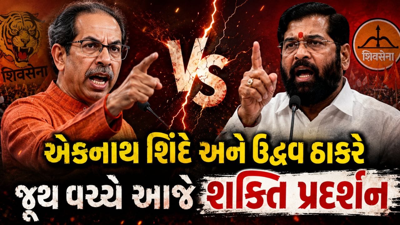 Breaking News : શિવસેનાના 60માં સ્થાપના દિવસે મહારાષ્ટ્રની રાજનીતિનો મોટો દિવસ, બંને જૂથ કરશે આજે તાકાતનું પ્રદર્શન