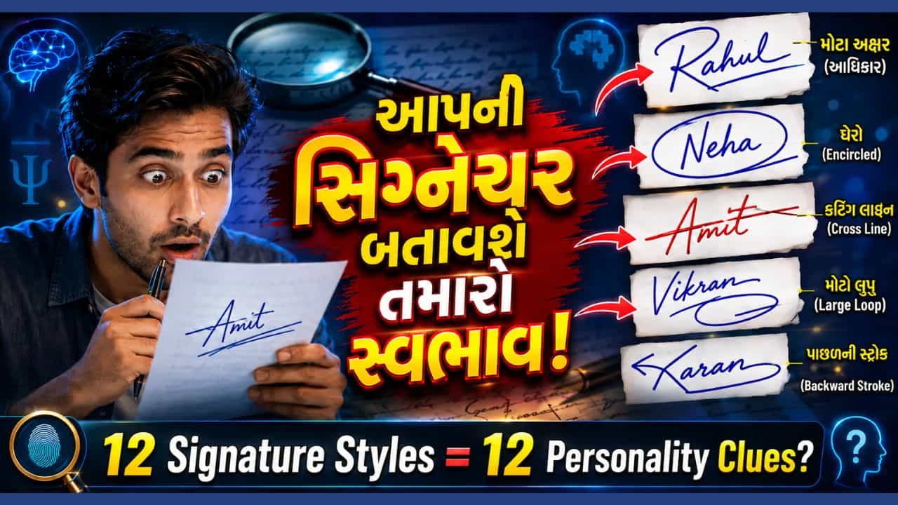 Signature Astrology: તમારા સ્વભાવના રહસ્યો તમારી સિગ્નેચરમાં છુપાયેલા છે, શું આ સંકેતો તમારા તો નથી ને?