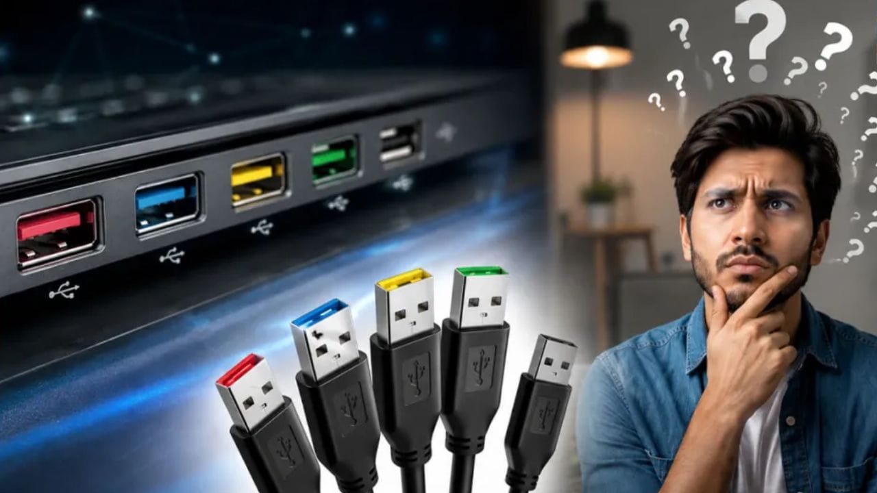 USB-A પોર્ટ માટે રંગો શા માટે રજૂ કરવામાં આવ્યા હતા? : પ્રારંભિક USB પોર્ટ બહારથી લગભગ સમાન દેખાતા હતા. પરિણામે, વપરાશકર્તાઓ માટે કયો પોર્ટ ઝડપી ડેટા ટ્રાન્સફર ઓફર કરે છે અને કયો પ્રમાણભૂત કાર્યો માટે બનાવાયેલ છે તે ઓળખવું મુશ્કેલ હતું. આ મૂંઝવણને ઉકેલવા માટે, કંપનીઓએ પોર્ટની અંદર વિવિધ રંગોનો ઉપયોગ કરવાનું શરૂ કર્યું.(ફોટો ક્રેડિટ-Google)