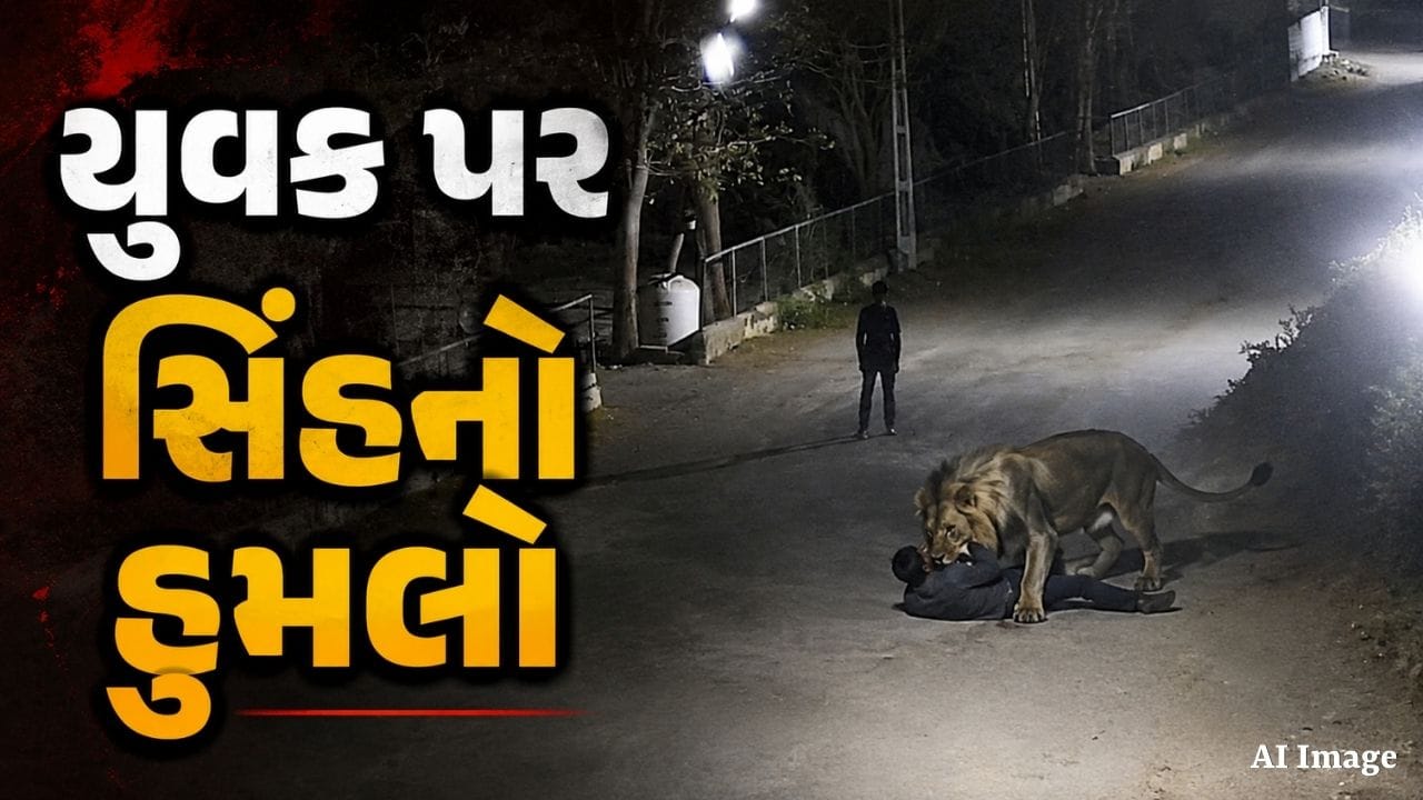 Amreli Breaking News: અમરેલીના કોવાયા ગામે સિંહે યુવકને ફાડી ખાધો, ઘટનાના CCTV આવ્યા સામે, જુઓ Video