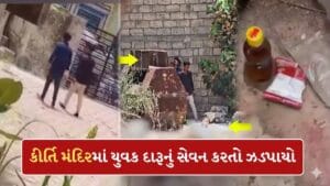 Porbandar Breaking News : ગાંધીજીના જન્મસ્થળ કીર્તિ મંદિરમાં દારૂ પાર્ટી, વીડિયો વાયરલ થતા યુવક ઝડપાયો, જુઓ-Video