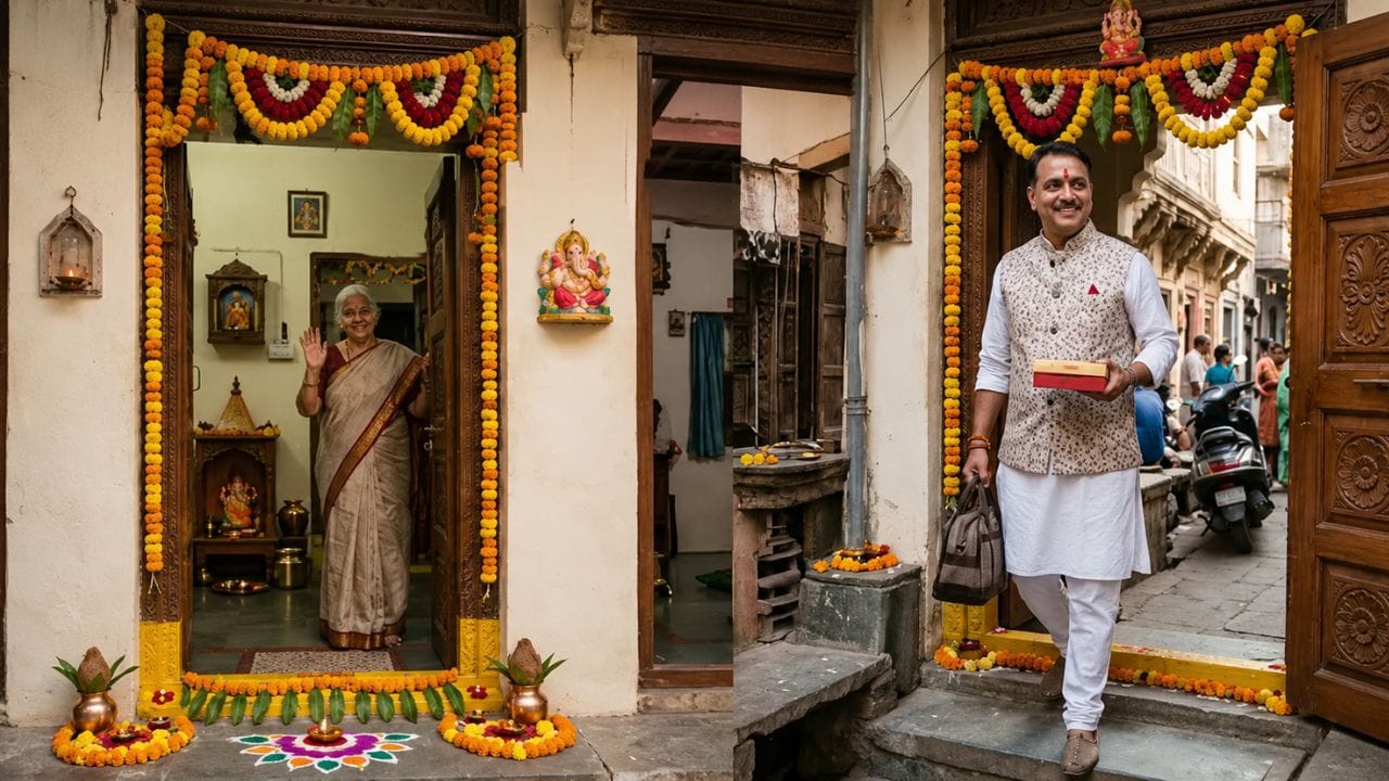 તેનાથી વિપરીત, શુભ કાર્ય માટે ડાબો પગ પહેલા રાખીને આગળ વધવું અશુભ માનવામાં આવે છે. તેને નકારાત્મક ઉર્જાનું સંકેત માનવામાં આવે છે. આ ભૂલ કરવાથી કાર્યમાં અવરોધો આવી શકે છે અને સફળતાની શક્યતાઓ ઘટી શકે છે. (ફોટો ક્રેડિટ-Whisk AI)