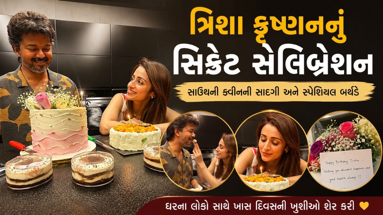 આ પોસ્ટમાં ત્રિશા કૃષ્ણનું અનોખું સેલિબ્રેશન જોવા મળી રહ્યું છે. થલાપતિ વિજય કેક જઈ રહ્યો છે. જ્યારે ત્રિશાની નજર વિજય પર છે. આ ફોટો થી કહી શકાય કે, બંને માટે આ દિવસ કેટલો ખાસ રહ્યો છે.