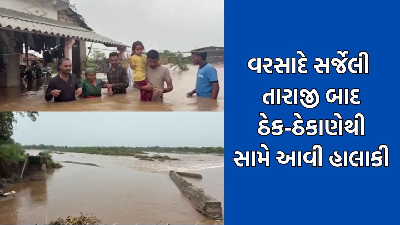Amreli Rain: અમરેલીમાં વરસાદે સર્જેલી તારાજી બાદ ઠેકઠેકાણેથી હાલાકીના દૃશ્યો આવ્યા સામે, જુઓ Video