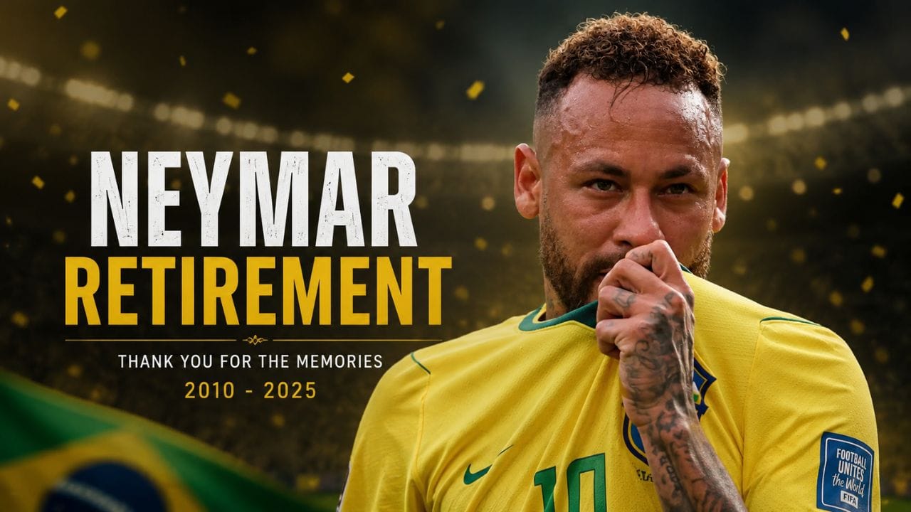 Neymar Retirement: નેમારે લીધો સંન્યાસ,FIFA World Cup 2026માંથી બ્રાઝિલની બહાર થયા બાદ નેમારે જાહેરાત કરી