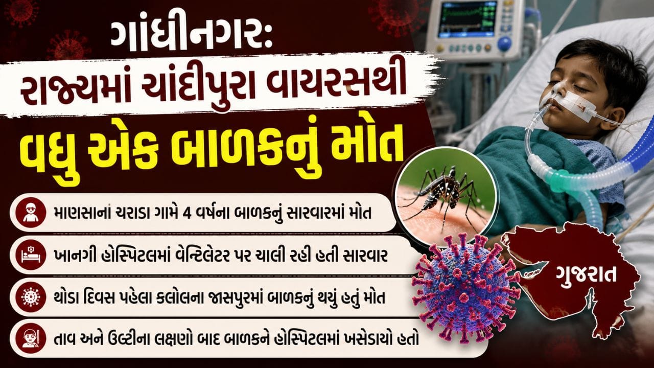 ગાંધીનગરમાં ચાંદીપુરા વાયરસના વધુ એક બાળકના મોત