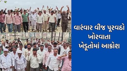 દ્વારકામાં વારંવાર વીજપૂરવઠો ખોરવાતા ખેડૂતોનો ભભુક્યો રોષ