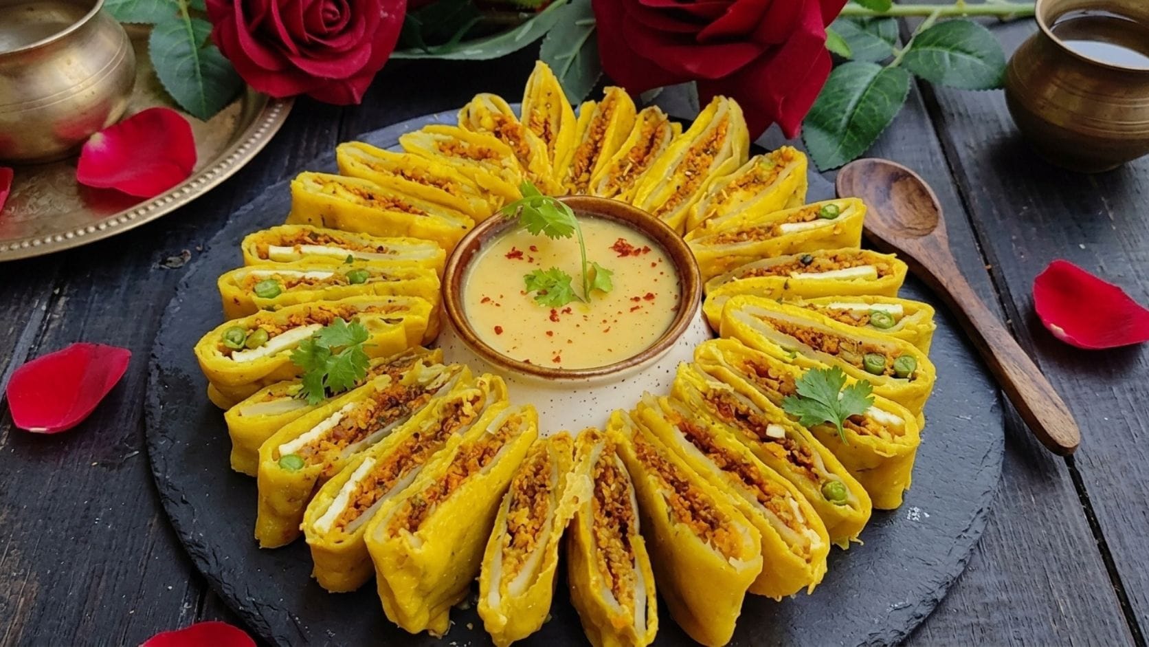 ગુજરાતના ખંભાત શહેરની ગલીઓમાં મળતા દાબડા ભજીયા સ્વાદરસિકોમાં ખૂબ જ લોકપ્રિય છે. આ ભજીયા ફક્ત તેના સ્વાદ માટે જ નહીં, પરંતુ તેની અનોખી બનાવટ માટે પણ પ્રખ્યાત છે. બટાકાની બે પાતળી સ્લાઈસ વચ્ચે ભરપૂર અને ચટાકેદાર મસાલો ભરીને તૈયાર થતા આ ભજીયા, ખાસ ખાટી-મીઠી કઢી સાથે પીરસાય છે. વરસાદની ઋતુમાં આ ગરમાગરમ દાબડા ભજીયા અને કઢીનો સ્વાદ માણવો એ એક અવિસ્મરણીય અનુભવ છે. અહીં તેની સંપૂર્ણ બનાવટની વિગતવાર રેસીપી આપેલી છે.