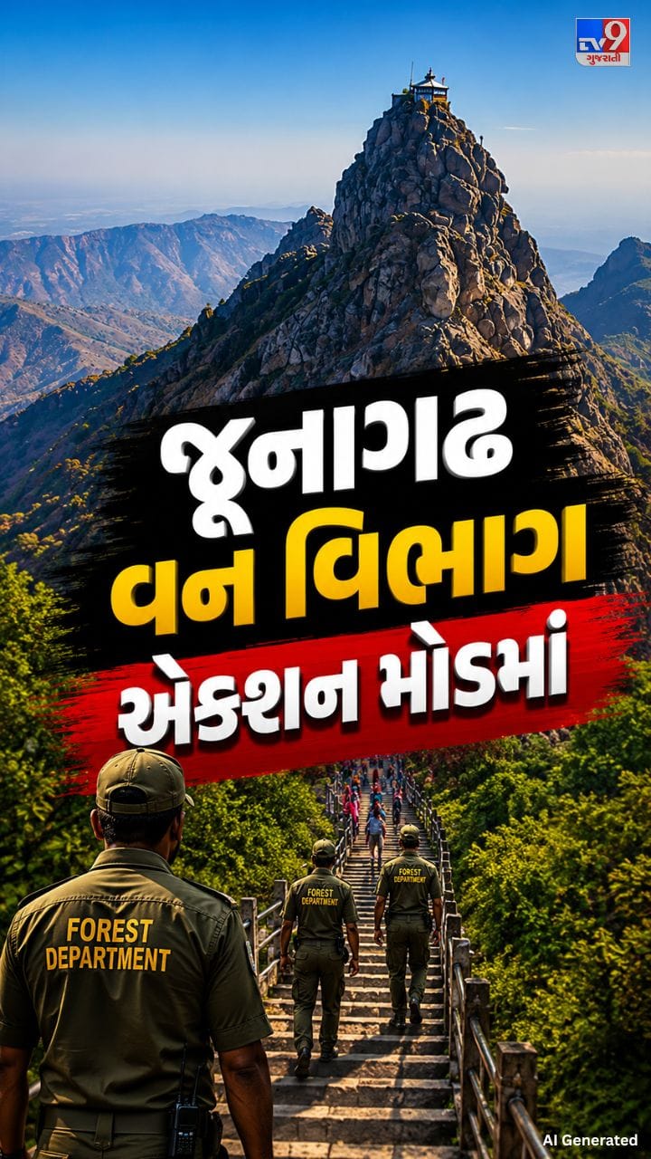 ​ગિરનારની સીડીઓ પર વન વિભાગે વધારી સુરક્ષા