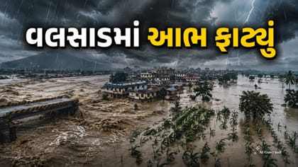 વલસાડમાં આભ ફાટ્યું! 24 કલાકમાં 15.63 ઇંચ વરસાદ, શહેર બન્યું જળમગ્ન