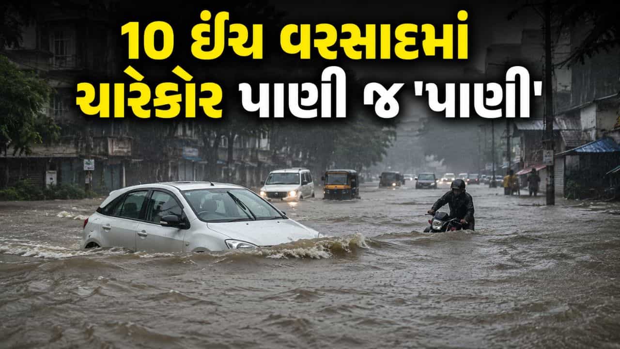 સરોવર છલી વળ્યા.. પાણી ફરી વળ્યા.. 10 ઈંચ વરસાદથી આખો જિલ્લો પાણી-પાણી - જુઓ Video