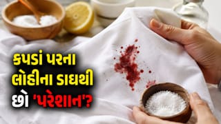 કપડાં પર પડેલા લોહીના જિદ્દી ડાઘ દૂર કરવા છે? અપનાવો આ સરળ અને ઘરગથ્થુ ઉપાયો