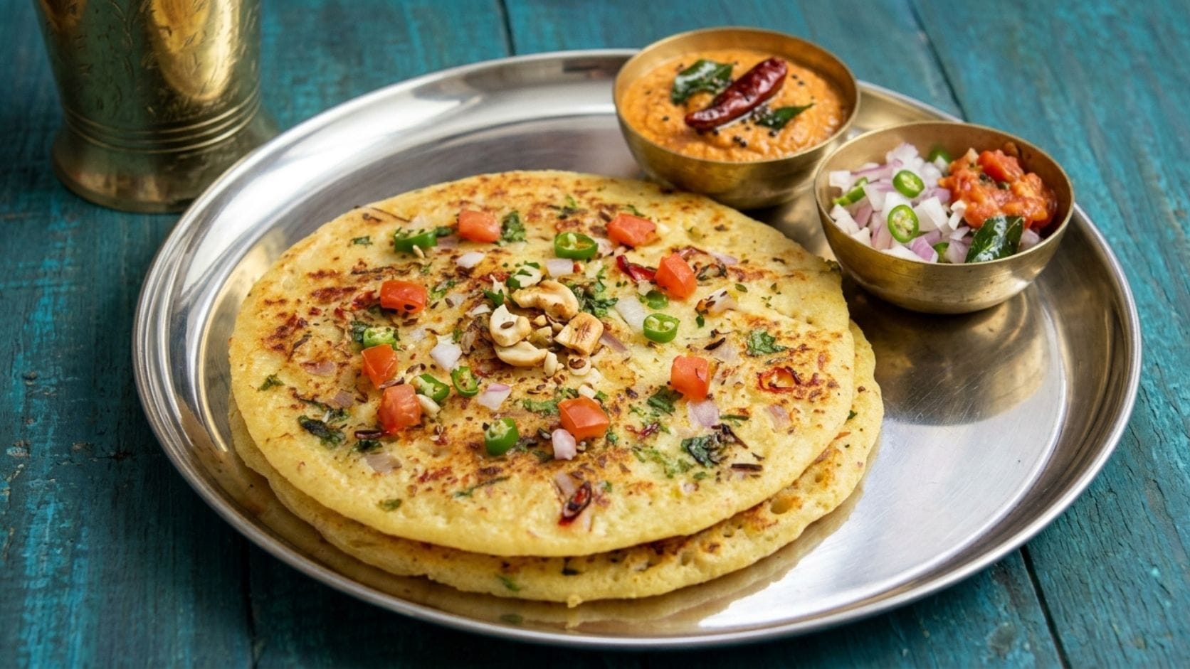 જો તમે રોજના નાસ્તામાં કંઈક નવું, સ્વાદિષ્ટ અને સ્વાસ્થ્યપ્રદ ખાવા માંગતા હોવ, તો મિક્સ દાળ ઉત્તપમ એક શ્રેષ્ઠ પસંદગી છે. તે આખા પરિવાર માટે યોગ્ય છે અને બાળકોથી લઈને વડીલો સુધી દરેકને પસંદ આવે એવો પૌષ્ટિક નાસ્તો છે. All photo credit : Whisk AI

