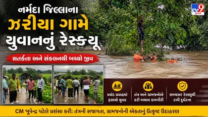 પાણીમાં ફસાયેલા યુવકનું સફળ રેસ્ક્યૂ, CMએ કામને બિરદાવ્યુ