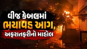 પાલનપુરમાં વીજ કેબલમાં ભયાવહ આગ