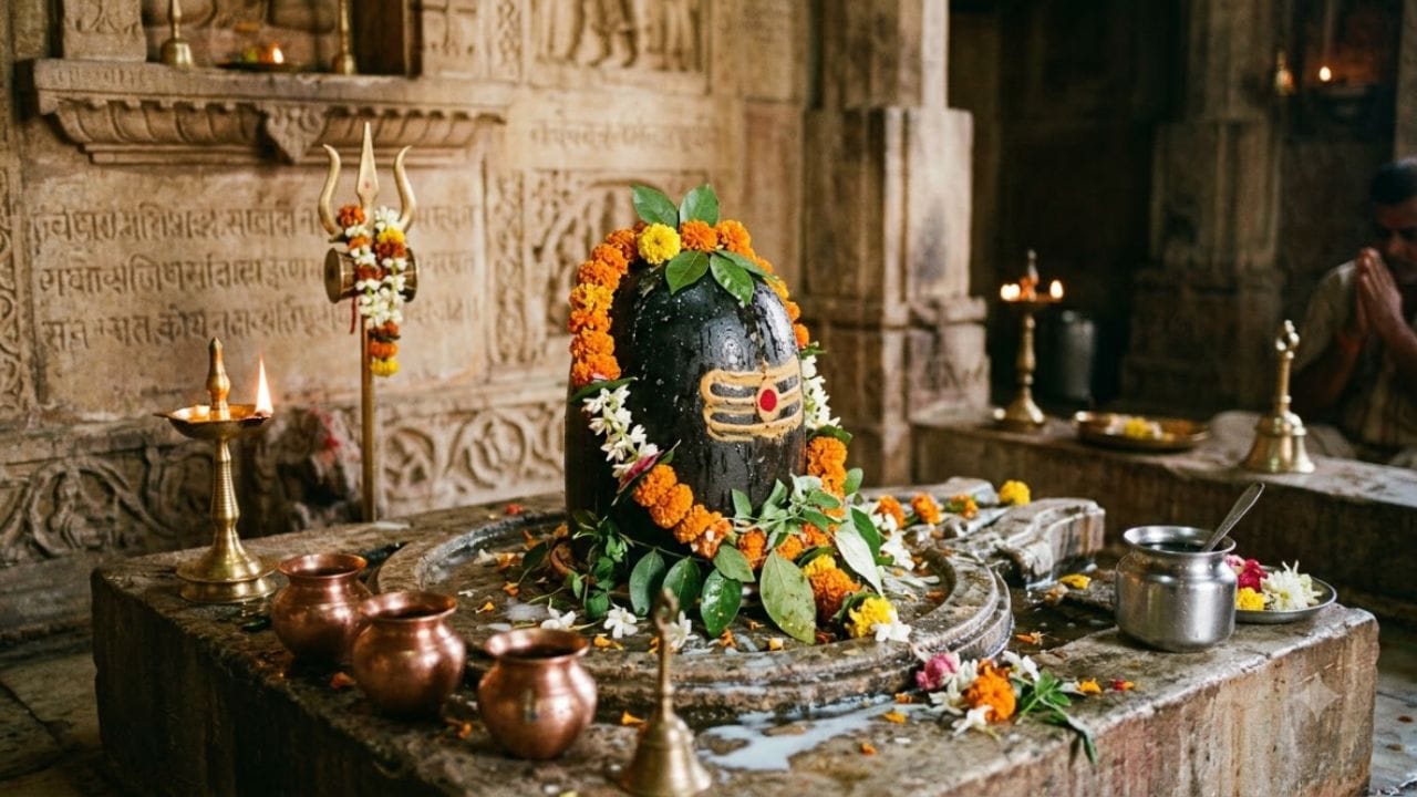 જો તમે ઘરમાં અભિષેક કરી રહ્યા હોવ તો શિવલિંગને સ્વચ્છ કપડાથી લૂછી લો. ત્યારબાદ સફેદ ચંદન અને ભસ્મ વડે શિવલિંગ પર સુંદર 'ત્રિપુણ્ડ' બનાવો. હવે અક્ષત, બીલીપત્ર, ધતૂરો, ભાંગ, શમી પત્ર અને આંકડાના ફૂલ શ્રદ્ધાપૂર્વક અર્પિત કરો. જો બધી સામગ્રી ન હોય તો માત્ર બીલીપત્ર ચઢાવવાથી પણ શિવજી પ્રસન્ન થાય છે.