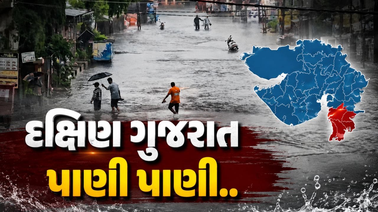ડાંગ, નવસારી, વલસાડમાં જળબંબાકાર, દક્ષિણ ગુજરાતના રસ્તાઓ પર પાણી પાણી, જુઓ Video