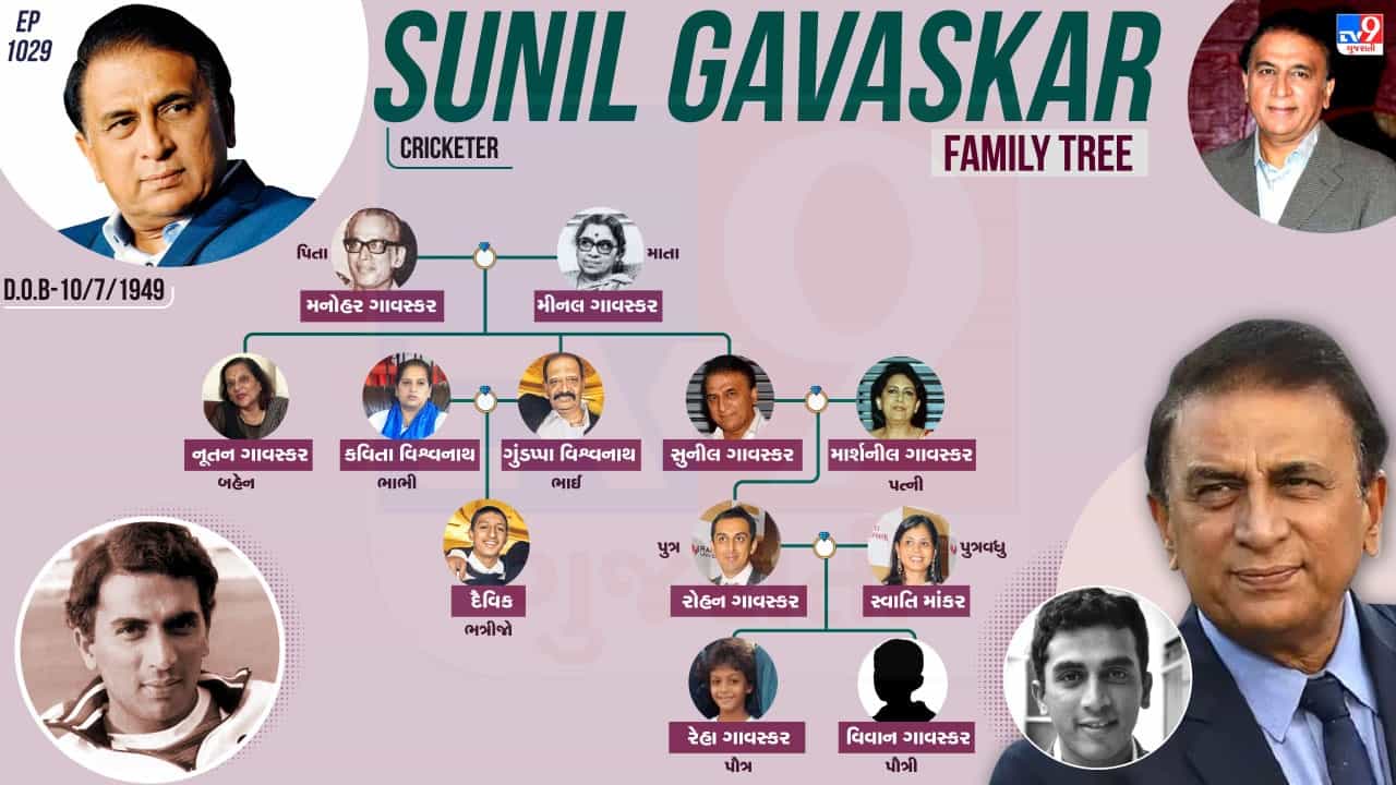 Sunil Gavaskar Birthday : ક્રિકેટર્સથી ભરેલો છે લિટલ માસ્ટરનો પરિવાર, જીજાજી અને દીકરી રહી ચૂક્યા છે ઈન્ટરનેશનલ ખેલાડી