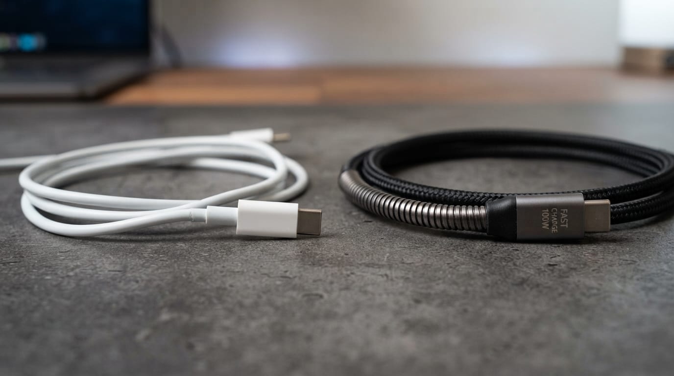 કેબલ ખરીદતા પહેલા Watt જરૂર જુઓ: આજકલ સારા USB-C કેબલ પર 60W, 100W કે 240W લખેલુ હોય છે. આ જ તેની ચાર્જિંગ ક્ષમતા બતાવે છે. જો તમે માત્ર સ્માર્ટ ફોન ચાર્જ કરો છો તો સારી ક્વોલિટી ની 60W કેબલ મોટાભાગે ફોન માટે સારો રહે છે પરંતુ જો તમારી પાસે 80W, 100W કે તેનાથી વધુ ચાર્જિંગવાળો ફોન છે તો USB-C થી લેપટોપ પણ ચાર્જ કરો છો તો 100W રેટિંગવાળો કેબલ લેવો સમજદારી રહેશે.