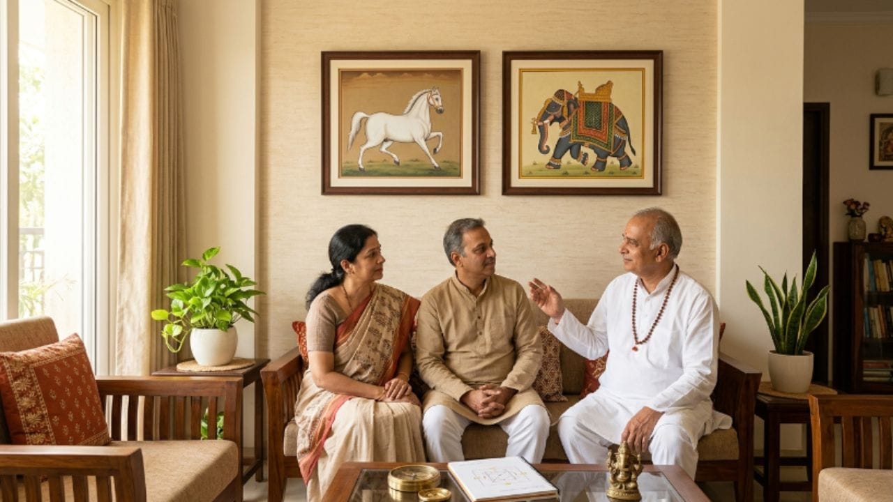 કઈ દિશામાં લગાવવાથી મળશે અદ્ભુત પરિણામ?: વાસ્તુના નિયમો મુજબ સાત દોડતા ઘોડાની પેઇન્ટિંગને ઘર કે ઓફિસની પૂર્વ દિશામાં લગાવવી ઉત્તમ માનવામાં આવે છે. આ સિવાય તેને ઉત્તર દિશામાં પણ લગાવી શકાય છે, કારણ કે આ દિશાઓ પ્રગતિ અને નવી તકો લાવનારી માનવામાં આવે છે. જ્યારે હાથીની પેઇન્ટિંગને ઘરની ઉત્તર, પૂર્વ દિશામાં અથવા ઘરના મુખ્ય પ્રવેશદ્વારની અંદરની તરફ લગાવવાની સલાહ આપવામાં આવે છે. આનાથી ઘરમાં નકારાત્મક ઉર્જા પ્રવેશતી અટકે છે અને વાતાવરણ સંતુલિત રહે છે.