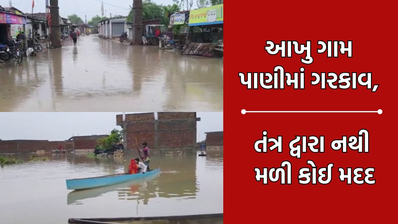 સુરેન્દ્રનગરના લીંબડીનું નાની કઠેચી ગામ પાણીમાં ગરકાવ, લોકો હોડીમાં અવરજવર કરવા મજબુર- Video સુરેન્દ્રનગરના લીંબડીનું નાની કઠેચી ગામ પાણીમાં ગરકાવ, લોકો હોડીમાં અવરજવર કરવા મજબુર- Video