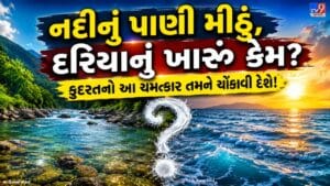 નદીનું પાણી મીઠું અને દરિયાનું પાણી ખારું કેમ?