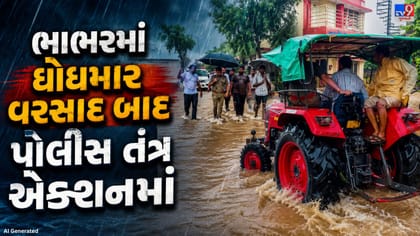 વાવ-થરાદમાં ધોધમાર વરસાદ, ભાભરમાં પાણી ભરાતા પોલીસ એક્શનમાં