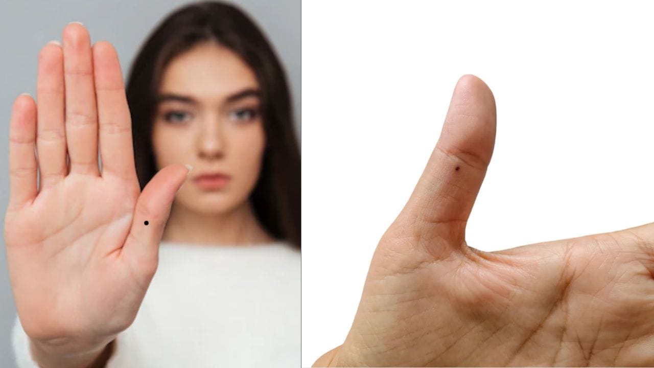 Mole In Thumb : હસ્તરેખાશાસ્ત્રમાં, હાથની હથેળી પર સ્થિત તલનું વિશેષ મહત્વ છે. એવું માનવામાં આવે છે કે દરેક તલનો એક અનોખો અર્થ હોય છે અને તે વ્યક્તિના સ્વભાવ, ભવિષ્ય અને તેમના જીવનના મુખ્ય પાસાઓ સાથે જોડાયેલો હોય છે. વિવિધ આંગળીઓ અને હથેળીના વિવિધ ભાગો પર સ્થિત તલ વ્યક્તિના વ્યક્તિત્વ, કારકિર્દી અને વ્યક્તિગત જીવનને પ્રભાવિત કરે છે. પણ હાથના અંગૂઠામાં તલ હોવાનો શું અર્થ છે તે તમે નહીં જાણતા હોવ. (ફોટો ક્રેડિટ-AI)