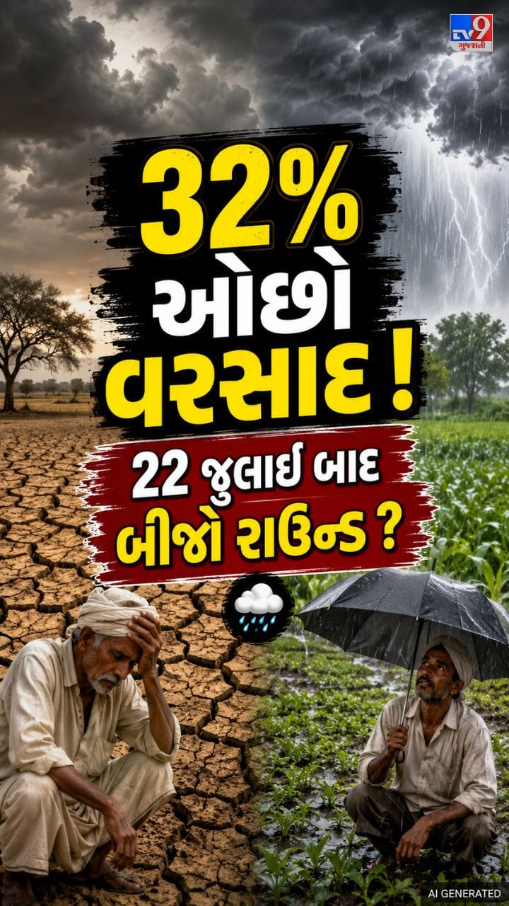 ગુજરાતમાં 22 જુલાઈ બાદ વરસાદનો નવો રાઉન્ડ!