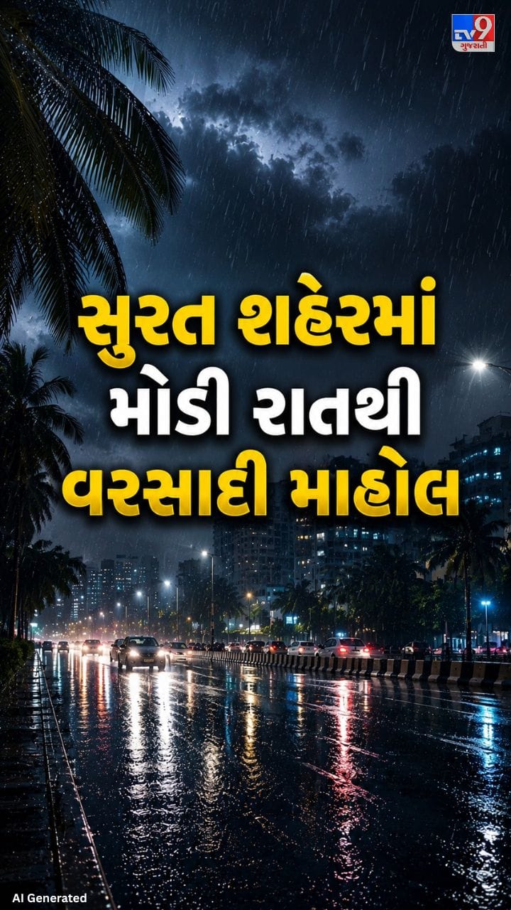 વહેલી સવારે વરસાદ બાદ પાણી પાણી થયું શહેર