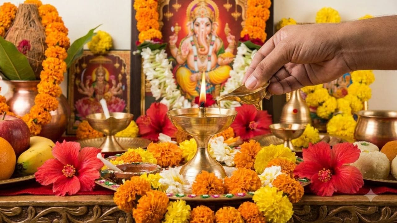 પૂજા-પાઠ દરમિયાન દીવો પ્રગટાવવાની પરંપરા સદીઓ જૂની છે. કોઈ પણ દેવી-દેવતાઓના આહ્વાન પહેલાં દીપ પ્રજ્વલિત કરવામાં આવે છે. દીવો શુભતા, સકારાત્મક ઊર્જા અને પ્રકાશનું પ્રતીક છે. દીવાની જ્યોત મનને શાંત કરવા અને પૂજા દરમિયાન એકાગ્રતા જાળવી રાખવામાં મદદ કરે છે. જો કે, ઘણી વખત અચાનક દીવો ઓલવાઈ જાય છે. એવામાં મનમાં સવાલ ઊભો થાય છે કે, આને શુભ માનવામાં આવે કે અપશુકન? ધાર્મિક માન્યતાઓમાં દીવો ઓલવાઈ જવા સાથે જોડાયેલા ઘણા સંકેતો દર્શાવવામાં આવ્યા છે. 